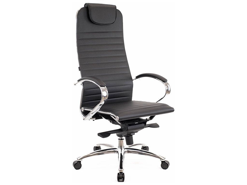 Офисное кресло руководителя Deco экокожа черная